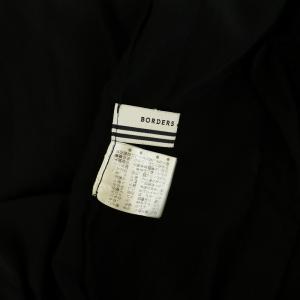 BORDERS at BALCONY シルクブルゾン ジャケット ジップアップ 38 ブラック /MY OS