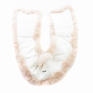 René ティペット マフラー ラビットファー 毛皮 ピンク /JS