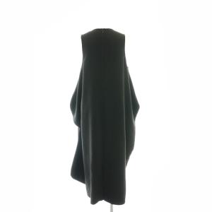 nagonstans warm cocoon dress ワンピース ロング ノースリーブ S ブラック /DF OS
