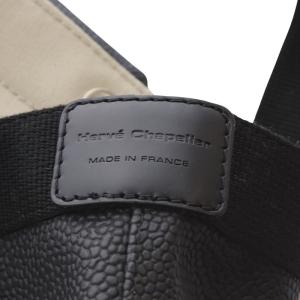 Hervé Chapelier 701GP リュクス舟型トートS コーテッドキャンバス ノワール×ノワール