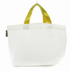 Hervé Chapelier 美品 ハンドバック マルシェバッグ 白 ホワイト /AE