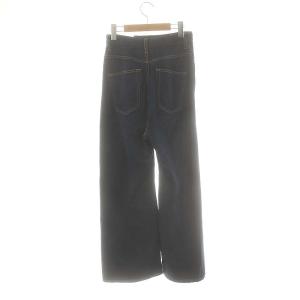 nagonstans サイドボタンライトデニムパンツ ワイドパンツ S ダークネイビー /DF OS