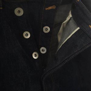 nagonstans サイドボタンライトデニムパンツ ワイドパンツ S ダークネイビー /DF OS