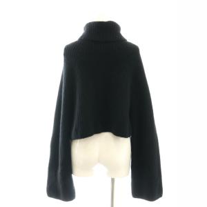 GALLARDAGALANTE 23AW ショートタートルニット セーター 長袖 F 黒 ブラック /AT OS