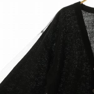 Diagram GRACE CONTINENTAL 24AW オーバーチュールカーディガン ニット ウール混 モヘヤ混 36 黒 /MI OS