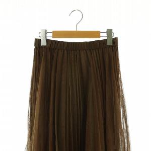 Diagram GRACE CONTINENTAL 24AW ラメプリーツ スカート イージー 36 茶 /MI OS