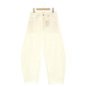 22SS ラインカーブDENIM デニムパンツ ワイド 36 白 /MI OS