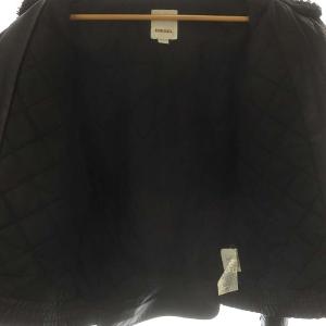 DIESEL ボアフライトジャケット レザー ジップアップ S ブラック /DO OS