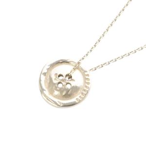 SV いつも Toujours ボタン ネックレス ペンダント シルバー /SR30