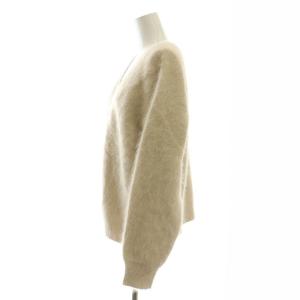 Plage 23AW Fur V カーディガン ニット ファー ベージュ /DO OS