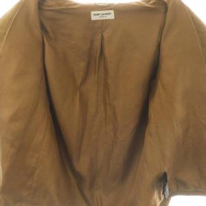 SAINT LAURENT PARIS 山羊革スウェードレザージャケット 46