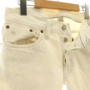 RRL 加工ホワイトデニムパンツ ジーンズ ストレート 29?30 白 /MI OS