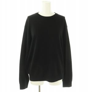 アパルトモン 25SS カルテットクルーネックニット セーター シルク混 F ブラック /ES OS