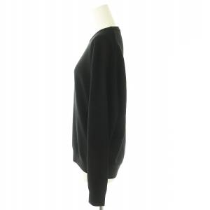 AP STUDIO アパルトモン 25SS カルテットクルーネックニット セーター シルク混 F ブラック /ES OS