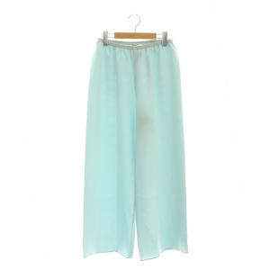 23SS ライトダブルクロス リラックスパンツ ストレート 36 水色 /AT OS SH