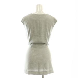 Arpege ストーリー リネンライクセットアップ 上下 ブラウス タイトスカート 2 グレー /AT OS SH