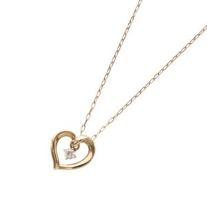 ネックレス ペンダント ハートモチーフ 1Pキュービックジルコニア K10 ゴールド /YO8 SH