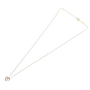 4℃ ネックレス ペンダント ハートモチーフ 1Pキュービックジルコニア K10 ゴールド /YO8 SH