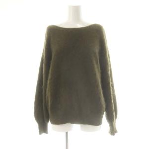 タヌキクルーネック ニット 長袖 36 カーキ /HK OS