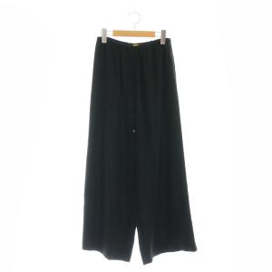 ドロストワイドパンツ イージー F 黒 ブラック /AT OS SH