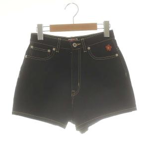 ロゴパッチ デニムショートパンツ US26 ブラック FD62DS2006C1 /DF OS SH