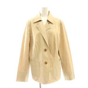 BURBERRY LONDON コットンジャケット スカート セットアップ 上下 テーラード 46 ベージュ /AT OS SH