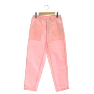 24SS ツイルベイカーパンツ テーパード 38 ピンク /HK OS