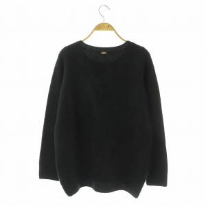 MUSE de Deuxieme Classe CASHFUR クルーネックプルオーバー ニット セーター カシミヤ 紺 /MI OS