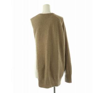 INSCRIRE カシミヤ アシンメトリーニット カットソー 茶 /MI OS