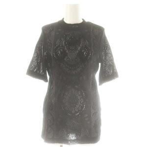 Curtain Lace Jacquard Jersey Top トップス ニット 総レース カットソー