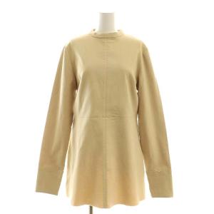 23AW Standcollar Peplum Tops トップス カットソー ペプラム 長袖 F ベージュ