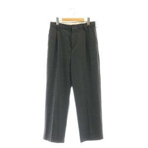 WOOL DRAWSTRINGS SLACKS パンツ テーパード 1 グレー /HK OS