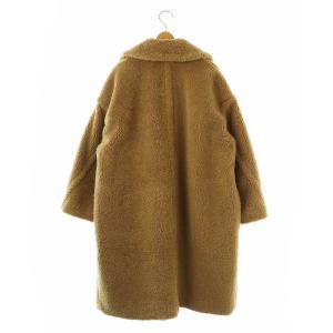 UNITED ARROWS ボア テーラード ロングコート チェスター 36 ベージュ /MI OS