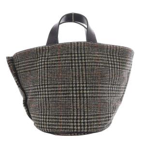 極美品【LUDROW】スカラップラフィアトートS BLACK 極美品【LUDROW】スカラップラフィアトートS BLACK