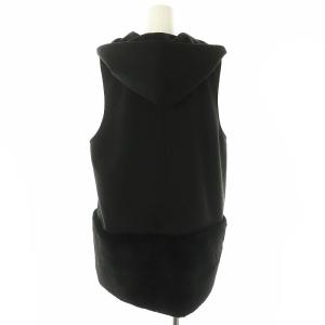 BARNYARDSTORM エコファー フードジレ ベスト F ブラック /DF OS