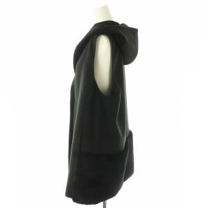 BARNYARDSTORM エコファー フードジレ ベスト F ブラック /DF OS