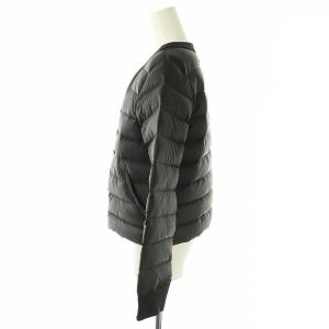 LAUTREAMONT Vネックダウンジャケット アウター ジップアップ 40 ブラック /DF OS