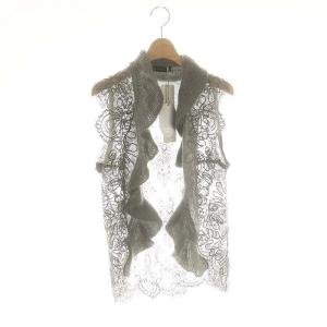 レース ニット コンビジレ ベスト L グレー /DF OS