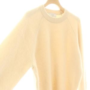 SLOBE IENA アンゴラ混シャギー ロングプルオーバー ニット セーター 長袖 ベージュ /ES OS