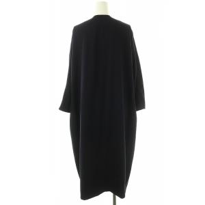 MUSE de Deuxieme Classe EDEN ノーカラーコート ロング ネイビー /HK OS