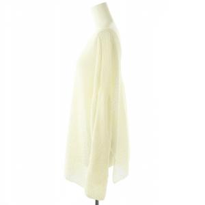 Spick&Span 24SS カノコ編みペーパーヤーン2WAYルーズニット セーター 長袖 ホワイト /ES OS