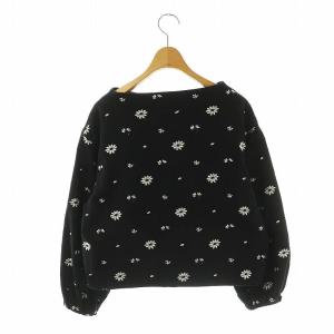 TOMORROWLAND collection 23AW フレンチテリーエンブロイダリー カットソー トレーナー 36 黒 白 /MI OS