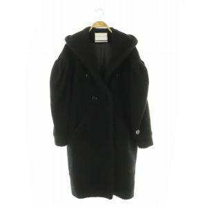 パフスリーブボアコート アウター ロング 36 ブラック /DO OS