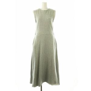 SWEAT MAXI DRESS ワンピース ロング スウェット 36 グレー /DO OS