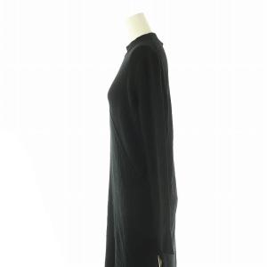 ADORE クリアストレッチレイヤードワンピース マルチストライプ ニット 38 黒 白 ベージュ /MI OS