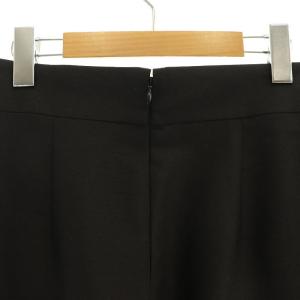 ADORE シルクウールツイルスカート 台形 36 黒 /MI OS