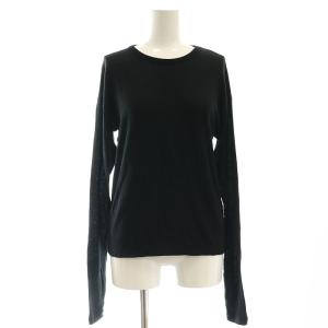 23AW Cashmere Silk ニット カットソー 黒 /MI OS