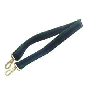 Border belt ショルダーストラップ ストライプ 緑 グリーン 紺 ネイビー /SR31