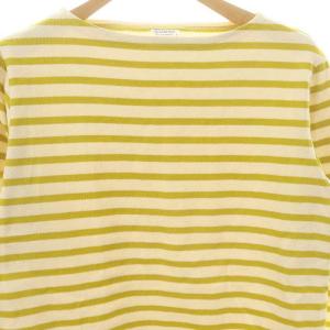 ORCIVAL バスクシャツ ボーダー 長袖 カットソー Tシャツ 2 イエローグリーン アイボリー /ES OS