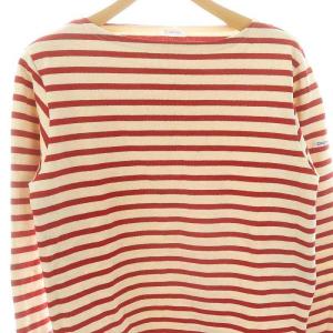 ORCIVAL バスクシャツ ボーダー 長袖 カットソー Tシャツ 2 レッド アイボリー /ES OS